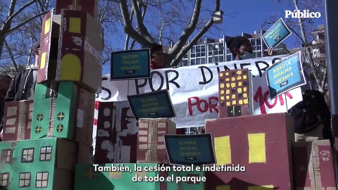 VÍDEO | Protesta en cinco ciudades para que las viviendas de la Sareb sean públicas indefinidamente VÍDEO | Protesta en cinco ciudades para que las viviendas de la Sareb sean públicas indefinidamente