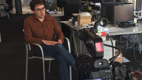 El politòleg Jordi Muñoz durant l'entrevista / Francesc Peris El politòleg Jordi Muñoz durant l'entrevista / Francesc Peris
