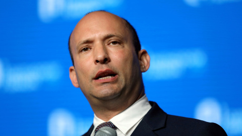 Imagen de archivo de Naftalí Bennett en una conferencia ofrecida por la Unión Ortodoxa, en Jerusalén. - REUTERS Imagen de archivo de Naftalí Bennett en una conferencia ofrecida por la Unión Ortodoxa, en Jerusalén. - REUTERS