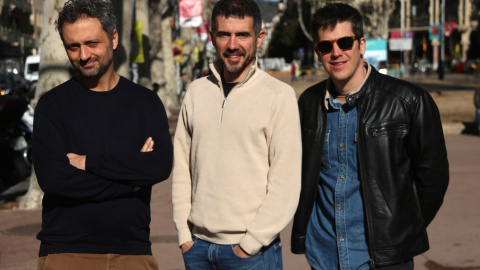 Els Amics de les Arts durant una entrevista amb l'ACN Els Amics de les Arts durant una entrevista amb l'ACN