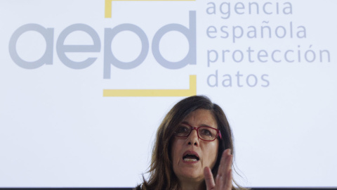 La directora de Agencia Española de Protección de Datos, Mar España, durante una rueda, a 6 de marzo de 2024. La directora de Agencia Española de Protección de Datos, Mar España, durante una rueda, a 6 de marzo de 2024.