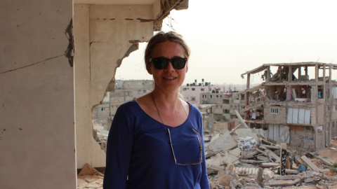 Raquel Martí, directora ejecutiva de la UNRWA España, durante una visita a la Franja de Gaza. Raquel Martí, directora ejecutiva de la UNRWA España, durante una visita a la Franja de Gaza.
