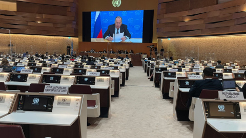 El objetivo de Rusia con la "operación especial" iniciada en Ucrania el pasado 25 de febrero es "desmilitarizar y desnazificar a Ucrania", aseguró hoy en el Consejo de Derechos Humanos de la ONU el ministro de Asuntos Exteriores ruso, Serguéi Lavrov, q El objetivo de Rusia con la "operación especial" iniciada en Ucrania el pasado 25 de febrero es "desmilitarizar y desnazificar a Ucrania", aseguró hoy en el Consejo de Derechos Humanos de la ONU el ministro de Asuntos Exteriores ruso, Serguéi Lavrov, q