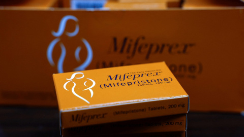 Cajas del medicamento Mifepristona, utilizado como píldora abortiva en EEUU. Cajas del medicamento Mifepristona, utilizado como píldora abortiva en EEUU.