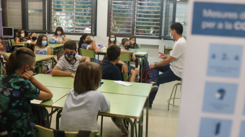 14/09/2020 - Imatge d'arxiu d'una escola concertada de Barcelona.