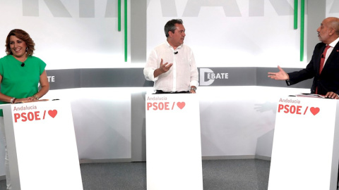 Tres candidatos en las primarias del PSOE Tres candidatos en las primarias del PSOE