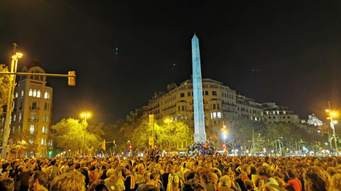 Més de 10.000 persones han participat en la convocatòria dels CDR als Jardinets de Gràcia en la protesta contra la sentència del Suprem. QUERALT CASTILLO. Més de 10.000 persones han participat en la convocatòria dels CDR als Jardinets de Gràcia en la protesta contra la sentència del Suprem. QUERALT CASTILLO.