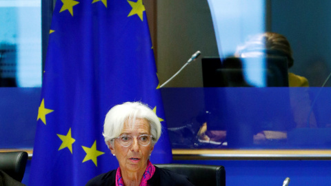La futura presidenta del BCE, la francesa Christine Lagarde, en su comparecencia ante el Comité de Asuntos Económicos y Monetarios del Parlamento Europeo. REUTERS/Francois Lenoir La futura presidenta del BCE, la francesa Christine Lagarde, en su comparecencia ante el Comité de Asuntos Económicos y Monetarios del Parlamento Europeo. REUTERS/Francois Lenoir