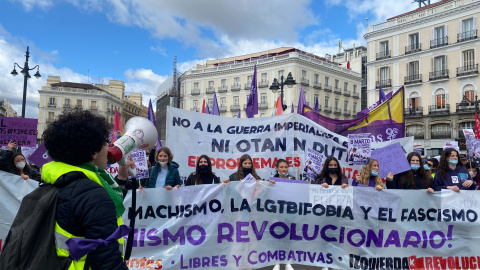 Concentración de estudiantes en la Puerta de Sol. Concentración de estudiantes en la Puerta de Sol.