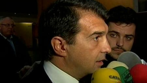 Laporta: "Creo en las palabras de Guardiola" Laporta: "Creo en las palabras de Guardiola"