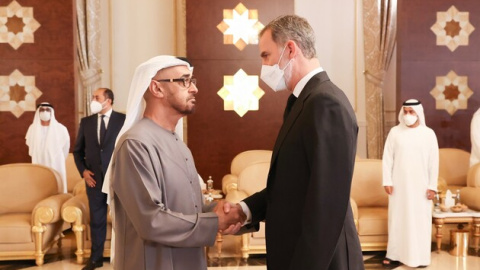 Felipe VI y príncipe heredero de Abu Dabi Felipe VI y príncipe heredero de Abu Dabi