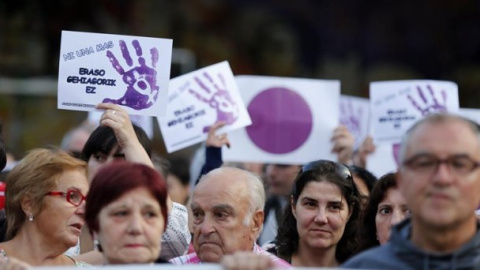 24/09/2019 - Una concentración contra la violencia machista en Rekalde (Bilbao). EFE 24/09/2019 - Una concentración contra la violencia machista en Rekalde (Bilbao). EFE