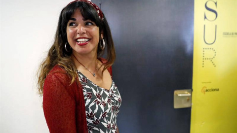 La coordinadora de Podemos en Andalucía, Teresa Rodríguez, durante el reciente Consejo Ciudadano Estatal de la formación morada. (JUAN CARLOS HIDALGO | EFE) La coordinadora de Podemos en Andalucía, Teresa Rodríguez, durante el reciente Consejo Ciudadano Estatal de la formación morada. (JUAN CARLOS HIDALGO | EFE)