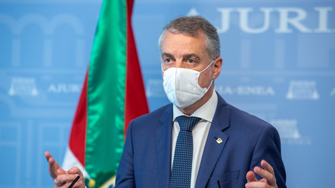 El lehendakari, Iñigo Urkullu, durante una rueda de prensa el pasado día 18 de junio. El lehendakari, Iñigo Urkullu, durante una rueda de prensa el pasado día 18 de junio.