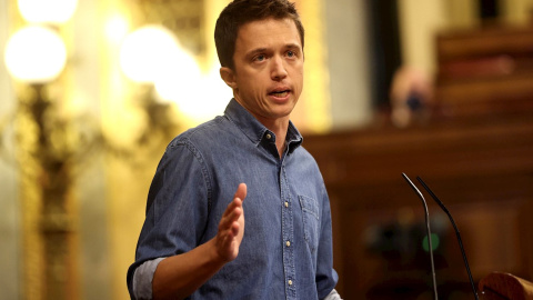 El líder de Más País, Iñigo Errejón, durante una intervención en el pleno del Congreso de los Diputados de la semana pasada. El líder de Más País, Iñigo Errejón, durante una intervención en el pleno del Congreso de los Diputados de la semana pasada.