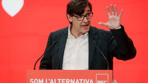El líder de los socialistas en el Parlament, Salvador Illa. El líder de los socialistas en el Parlament, Salvador Illa.