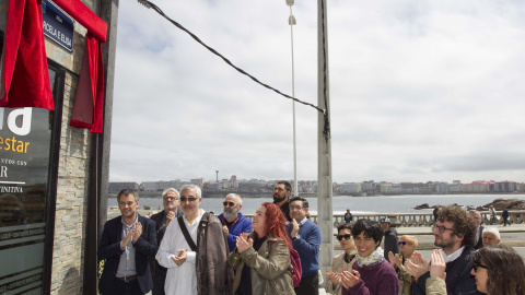 Inauguración de la calle Marcela y Elisa en A Coruña. / ANDY PÉREZ