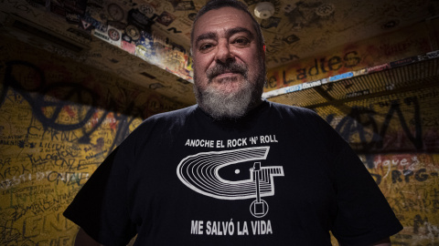 Juan Luis Nieto 'Indio', en los camerinos de la sala Gruta77. - María Senovilla