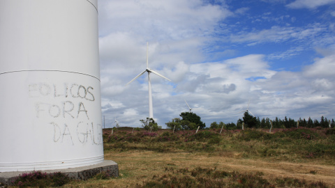 Aerogeneradores en un parque de As Pontes de García Rodríguez, en A Coruña Aerogeneradores en un parque de As Pontes de García Rodríguez, en A Coruña