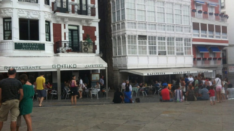En el centro, el edificio con miradores blancos donde se ubicaba la prisión femenina En el centro, el edificio con miradores blancos donde se ubicaba la prisión femenina