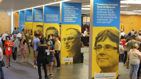 Imatge del Palau de Congressos de Catalunya aquest dissabte, durant la celebració de l'assemblea del PDeCAT. / PDeCAT. Imatge del Palau de Congressos de Catalunya aquest dissabte, durant la celebració de l'assemblea del PDeCAT. / PDeCAT.