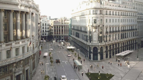 Simulación del Proyecto Canalejas, en el centro de Madrid.
