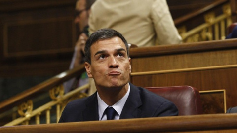 Pedro Sánchez en el Congreso. EUROPA PRESS Pedro Sánchez en el Congreso. EUROPA PRESS