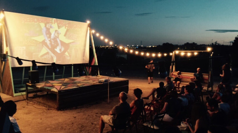 El cine de verano de Usera. El cine de verano de Usera.