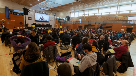 Un moment de l'Assemblea nacional de la CUP. Un moment de l'Assemblea nacional de la CUP.