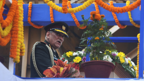 Imagen de archivo del Jefe del Estado Mayor indio, Bipin Rawat. Imagen de archivo del Jefe del Estado Mayor indio, Bipin Rawat.