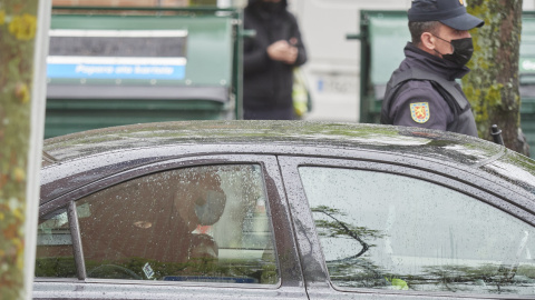 Coche de policía 27 de abril de 2021, Navarra (España). Coche de policía 27 de abril de 2021, Navarra (España).