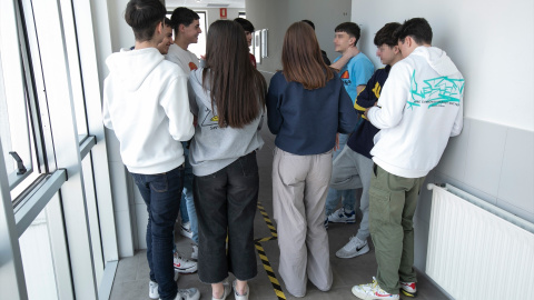 15/07/2024 Los alumnos de una clase de 1º Bachillerato del Instituto Calderón de la Barca en Gijón. Foto de archivo. 15/07/2024 Los alumnos de una clase de 1º Bachillerato del Instituto Calderón de la Barca en Gijón. Foto de archivo.