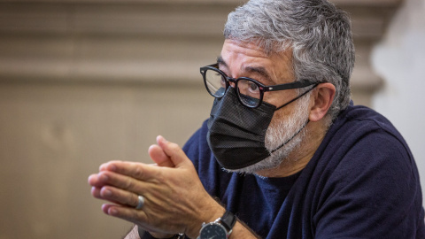 Carles Riera, diputat de la CUP, en l'entrevista amb 'Públic'.