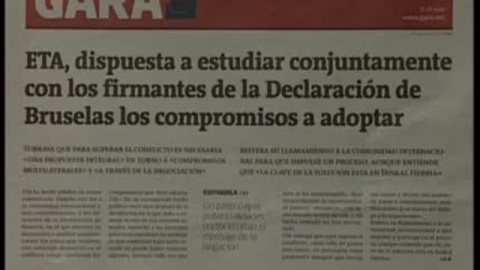 ETA llama a la Comunidad Internacional ETA llama a la Comunidad Internacional