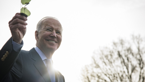 El presidente de Estados Unidos, Joe Biden, en Washington antes de partir a Bruselas. El presidente de Estados Unidos, Joe Biden, en Washington antes de partir a Bruselas.