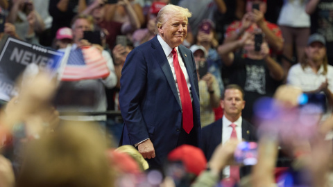 20 de julio de 2024. Donald Trump en el mitin en Grand Rapids (Michigan), el 20 de julio. 20 de julio de 2024. Donald Trump en el mitin en Grand Rapids (Michigan), el 20 de julio.