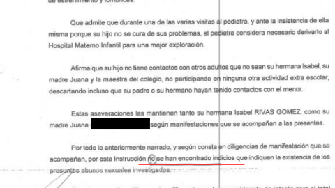 Juana Rivas informe GC abusos