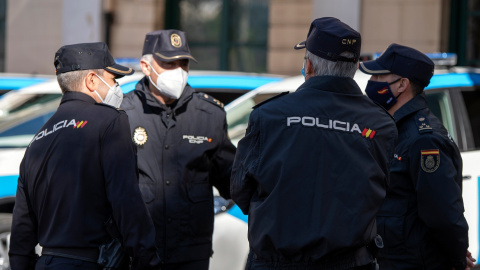 20/01/22. Agentes de la Policía Nacional de València. Foto de archivo. 20/01/22. Agentes de la Policía Nacional de València. Foto de archivo.
