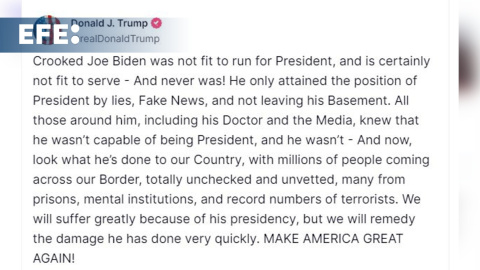Trump dice que Biden nunca fue apto para el cargo de presidente Trump dice que Biden nunca fue apto para el cargo de presidente