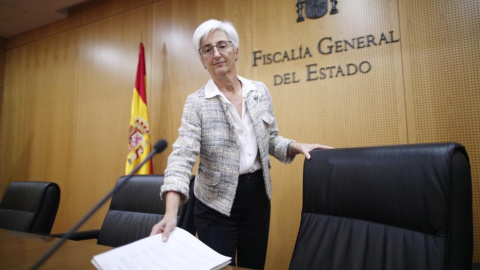 14-10-2019.- La Fiscal General del Estado, María José Segarra, comparece ante los medios para exponer una valoración preliminar en relación a la sentencia del ´'procés'. EP/Eduardo Parra 14-10-2019.- La Fiscal General del Estado, María José Segarra, comparece ante los medios para exponer una valoración preliminar en relación a la sentencia del ´'procés'. EP/Eduardo Parra