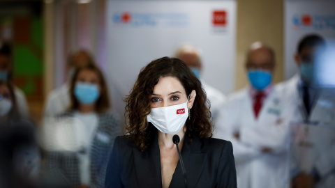 Isabel Díaz Ayuso: "No estoy en condiciones de cambiar la estrategia sanitaria y económica" Isabel Díaz Ayuso: "No estoy en condiciones de cambiar la estrategia sanitaria y económica"