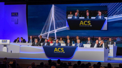 Imagen de la última junta de accionistas de ACS. E.P. Imagen de la última junta de accionistas de ACS. E.P.