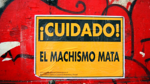 Cartel contra la violencia machista. PAUL LOWRY / CTXT Cartel contra la violencia machista. PAUL LOWRY / CTXT