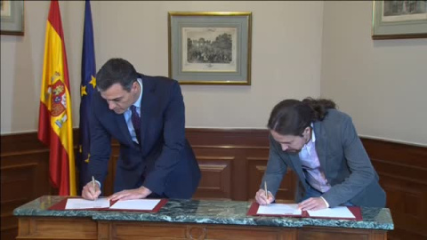 SÃ¡nchez e Iglesias alcanzan un acuerdo para un "Gobierno de coaliciÃ³n progresista"