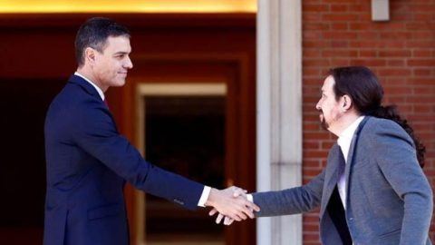 El líder del PSOE, Pedro Sánchez, i el d'Unidas Podemos, Pablo Iglesias. El líder del PSOE, Pedro Sánchez, i el d'Unidas Podemos, Pablo Iglesias.