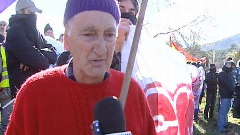 Tensión entre manifestantes en el Valle de los Caídos Tensión entre manifestantes en el Valle de los Caídos