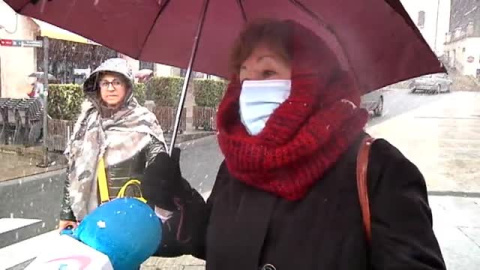 La nieve llega a Vitoria en primavera La nieve llega a Vitoria en primavera