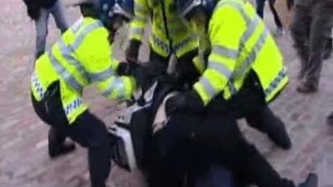 Manifestación estudiantil en Londres Manifestación estudiantil en Londres