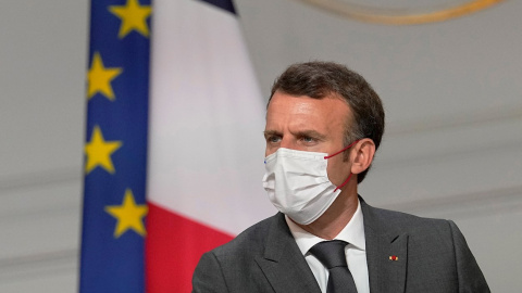 El presidente fracés, Emmanuel Macron, en una rueda de prensa el 12/07/2021. El presidente fracés, Emmanuel Macron, en una rueda de prensa el 12/07/2021.