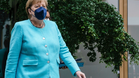 La canciller alemana, Angela Merkel, este jueves 22 de julio de 2021.
